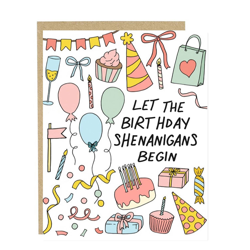 Birthday Shenanigans Card