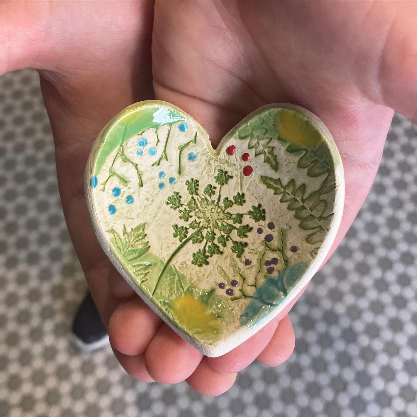 Ceramic Heart Trinket Dish