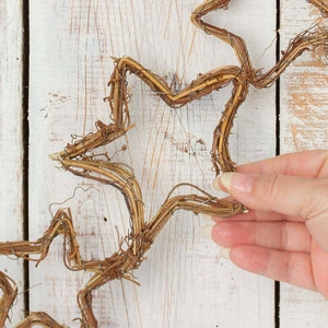 Natural Grapevine Stars Chain Garland - 5'