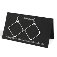 Load image into Gallery viewer, Sterling Silver Large Square Earrings