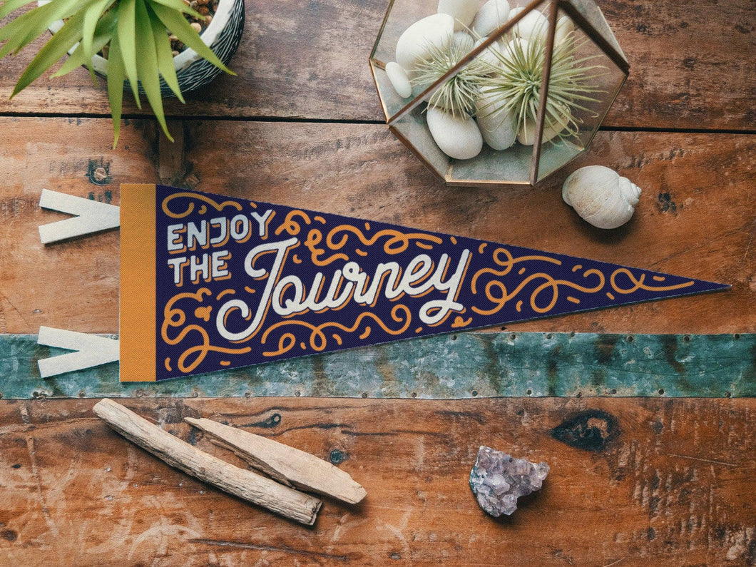 Enjoy the Journey Mini Felt Pennant