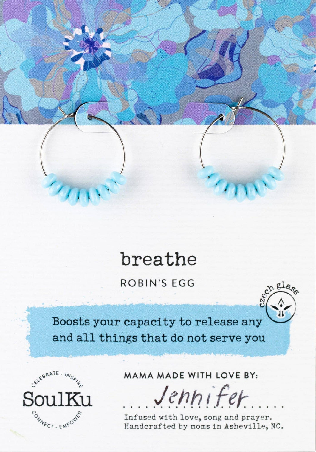 Breathe Mantra Earrings