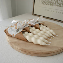 Load image into Gallery viewer, Twisted Taper Candles - Set of 2