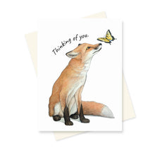 Load image into Gallery viewer, Thinking of You Fox Card