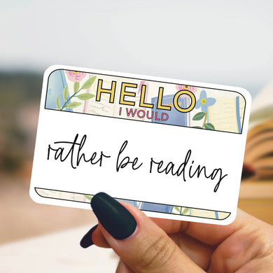 Hello...Reading Sticker