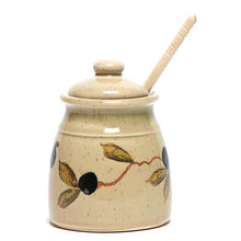 Load image into Gallery viewer, Ceramic Pinecone Honey Pot w Dipper