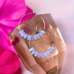 Find Your Bliss Wisteria Mantra Hoops