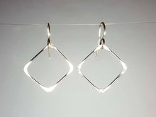 Load image into Gallery viewer, Sterling Silver Earrings Medium Square