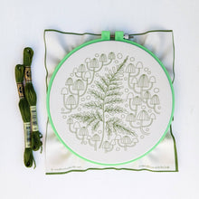 Load image into Gallery viewer, Fern + Friends embroidery kit