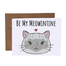 Load image into Gallery viewer, Be My Meowintine Valentine&#39;s Day Card