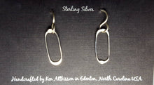 Load image into Gallery viewer, Sterling Silver Small Oval Earrings