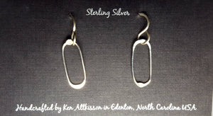 Sterling Silver Small Oval Earrings