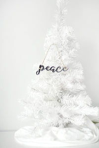 Metal Peace Tree Ornament