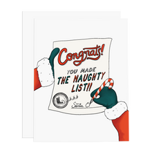 Load image into Gallery viewer, The Naughty List Greeting Card