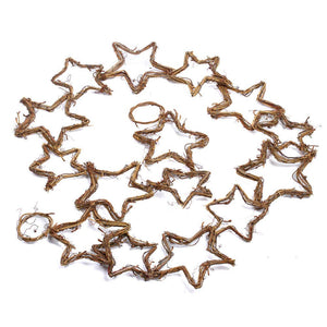 Natural Grapevine Stars Chain Garland - 5'