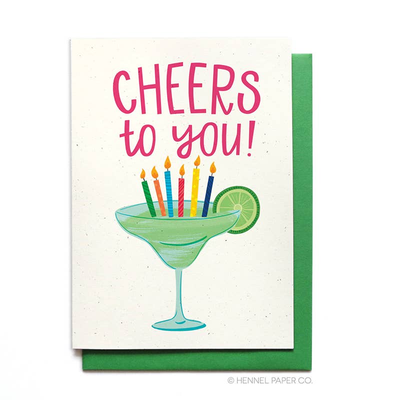 Cheers Margarita Birthday Card!