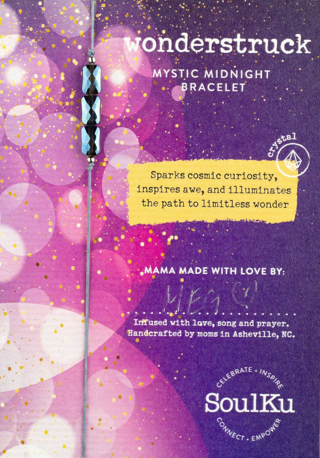 Wonderstruck Adjustable Mantra Bracelet