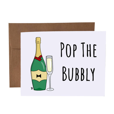 Pop The Bubbly Card