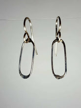 Load image into Gallery viewer, Sterling Silver Small Oval Earrings