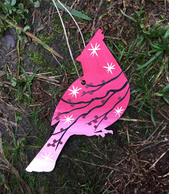 Hand Painted Cardinal Ornament