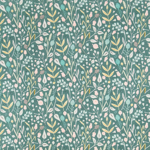 Beeswax Food/Sandwich Wrap - Muted Blue Floral