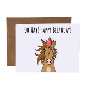 Oh Hay! Happy Birthday Card