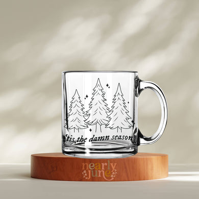 'Tis The Season Glass Mug