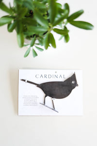 Cardinal Metal Bird Statue