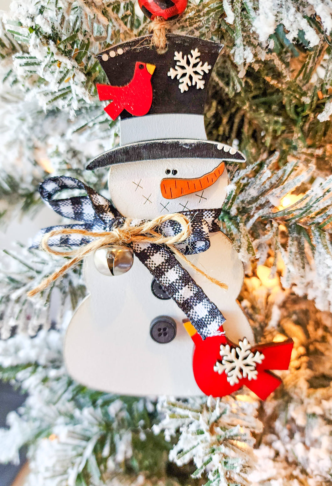 Snowbird Wood Ornament