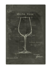 Load image into Gallery viewer, White Wine Fabric Wrapped Wall Art