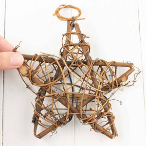 Natural Grapevine Star Ornament