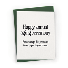 Load image into Gallery viewer, Annual Aging Ceremony Card