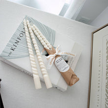 Load image into Gallery viewer, Swirl Taper Candles - Set of 2