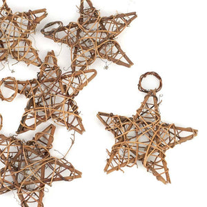 Natural Grapevine Star Ornament