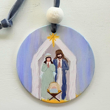 Load image into Gallery viewer, Painted Nativity Christmas Ornament
