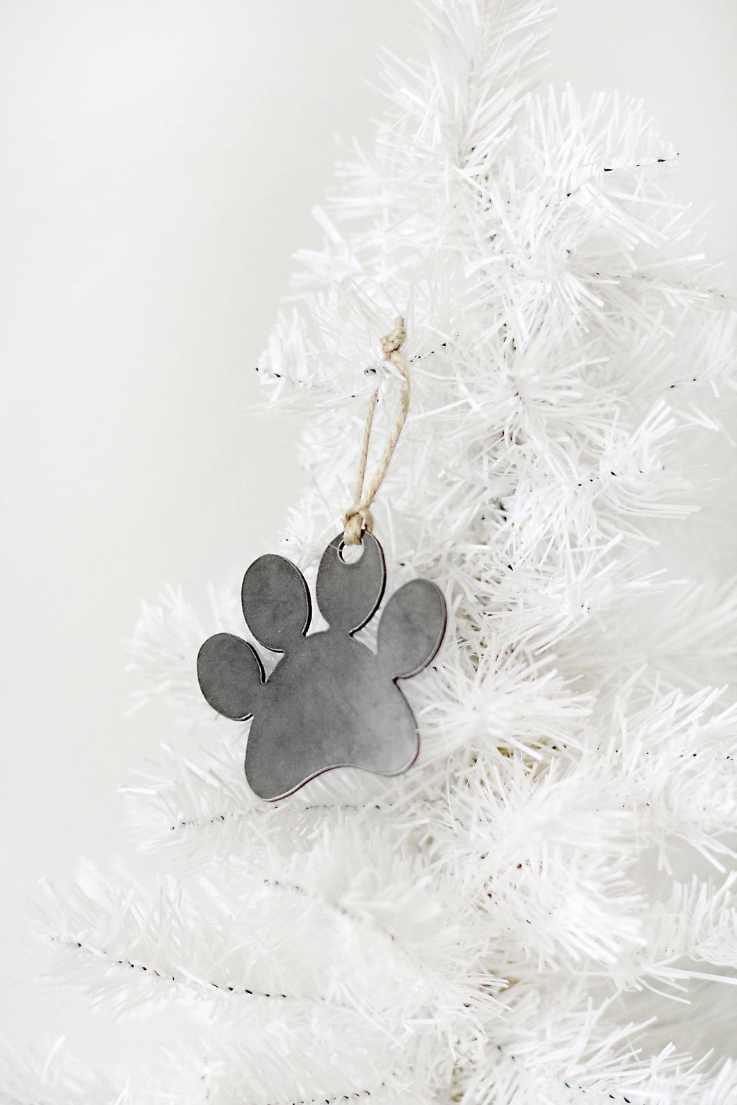 Metal Paw Print Ornament