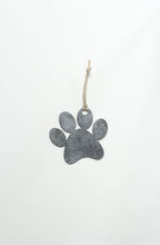 Load image into Gallery viewer, Metal Paw Print Ornament