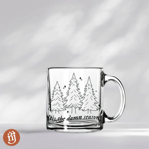 'Tis The Season Glass Mug