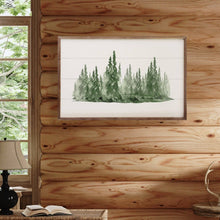 Load image into Gallery viewer, Watercolor Pines Forest: 36 x 18 x 1.5