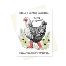 Load image into Gallery viewer, Spring Chicken Birthday Card