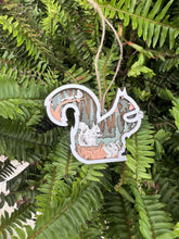 Load image into Gallery viewer, White Squirrel Layered Wood Ornament