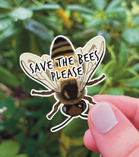 Load image into Gallery viewer, Save the Bees Sticker