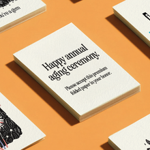 Load image into Gallery viewer, Annual Aging Ceremony Card