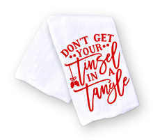 Load image into Gallery viewer, Don&#39;t Get Your Tinsel in a Tangle Kitchen Towel