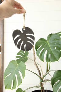 Metal Monstera Tree Ornament