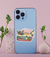 Load image into Gallery viewer, Floral Books Sticker