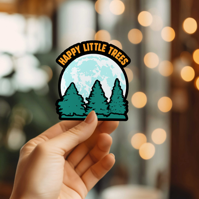 Happy Little Trees Vinyl Sticker