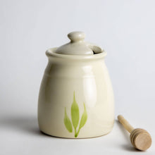 Load image into Gallery viewer, Ceramic Pinecone Honey Pot w Dipper