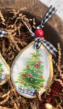 Load image into Gallery viewer, Christmas Cardinal Tree Oyster Ornament