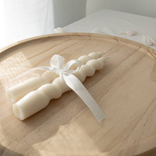 Load image into Gallery viewer, Twisted Taper Candles - Set of 2